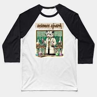 Funny Retro Science Spark Baseball T-Shirt